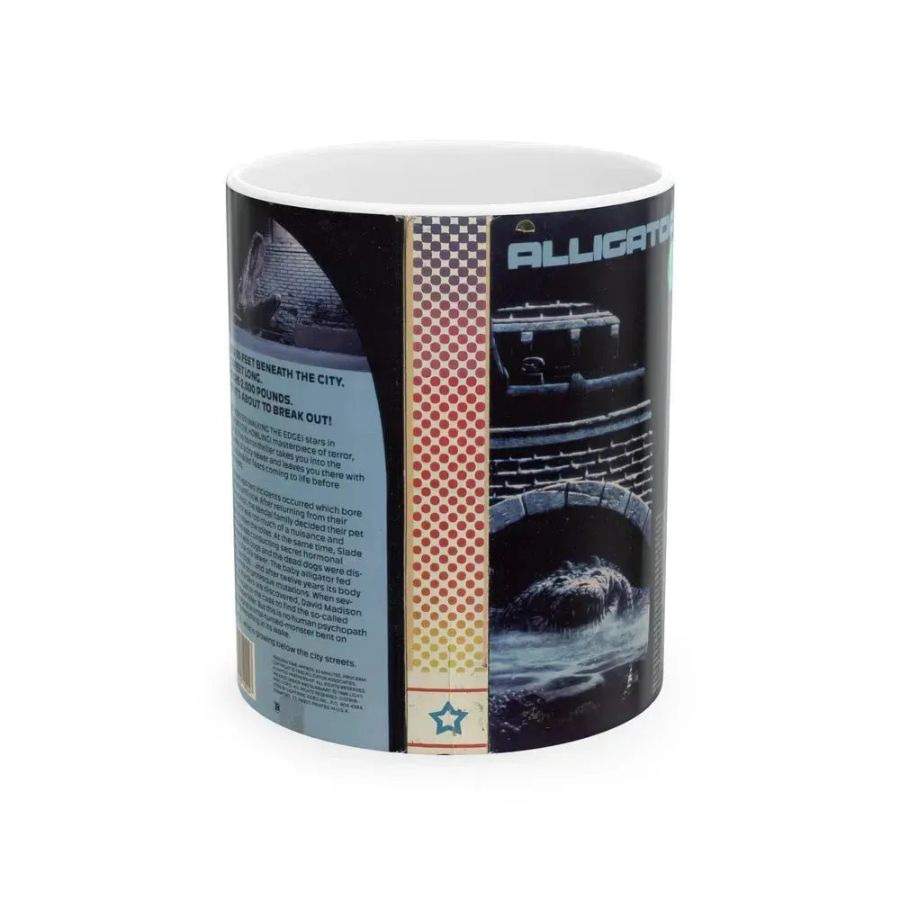 ALLIGATOR (VHS COVER) - White Coffee Mug 11oz - Go Mug Yourself