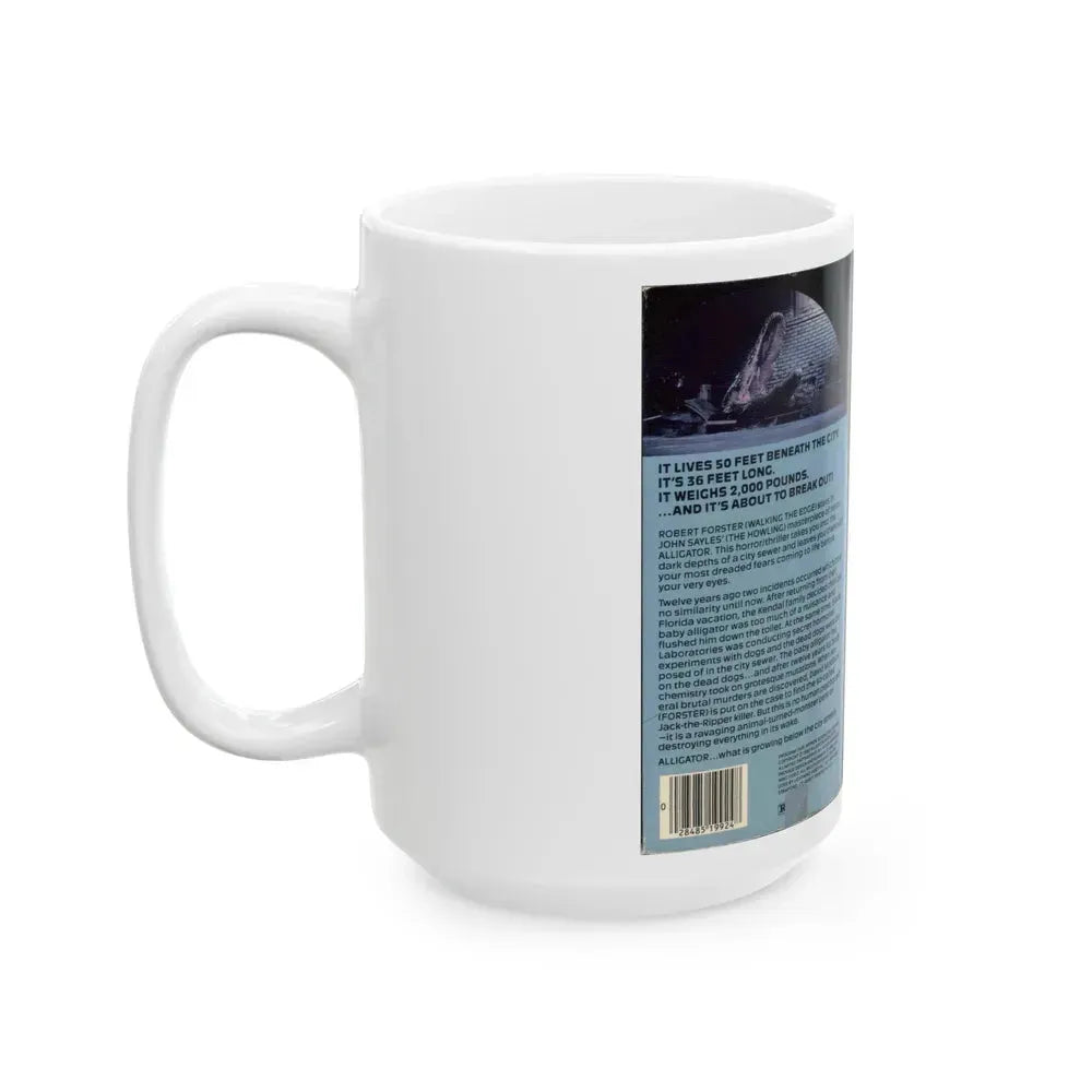 ALLIGATOR (VHS COVER) - White Coffee Mug - Go Mug Yourself