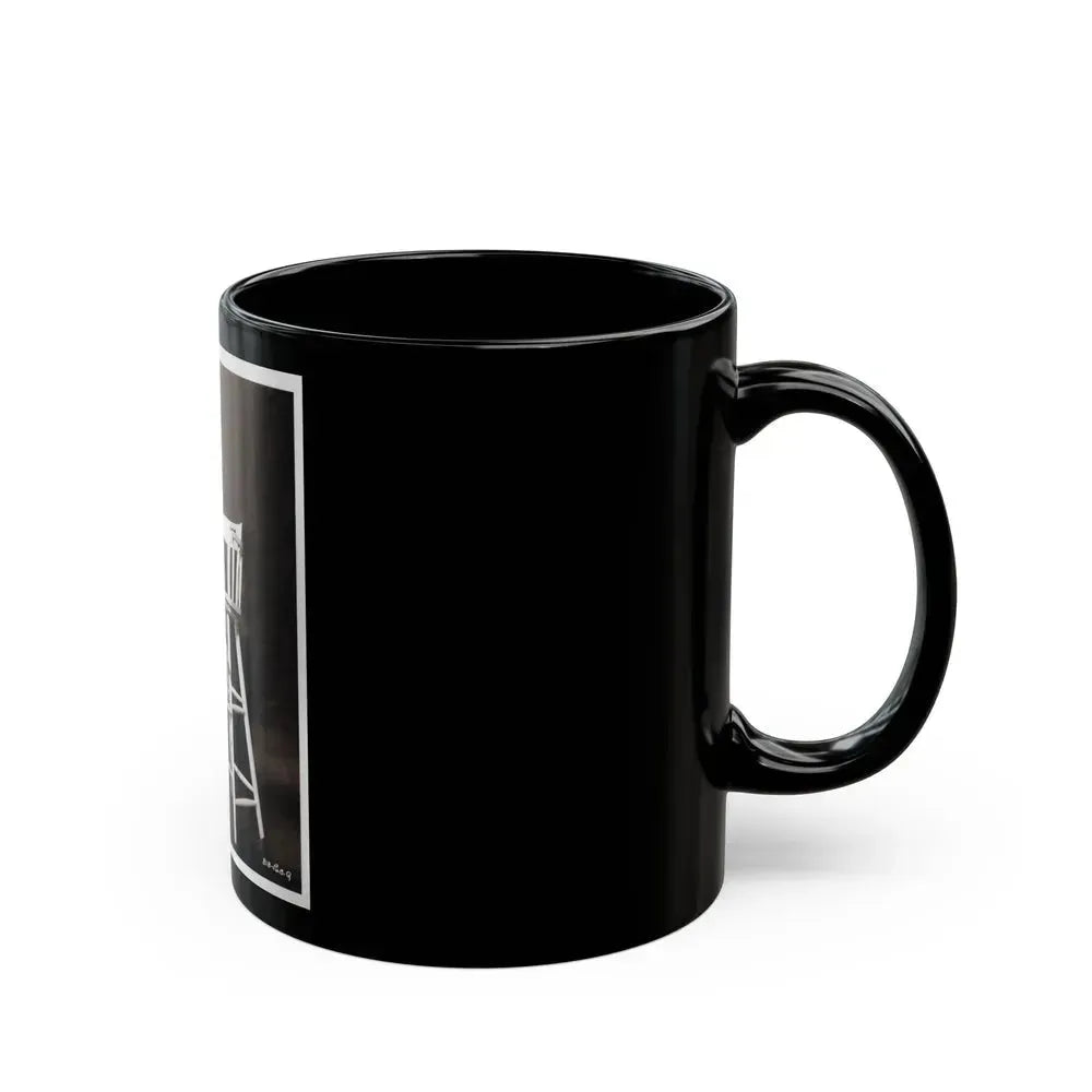 Allison Hayes #04 - 8x10 B&W Full Body 1 Piece Swimsuit Cheesecake Photo (Vintage Female Icon) Black Coffee Mug - Go Mug Yourself