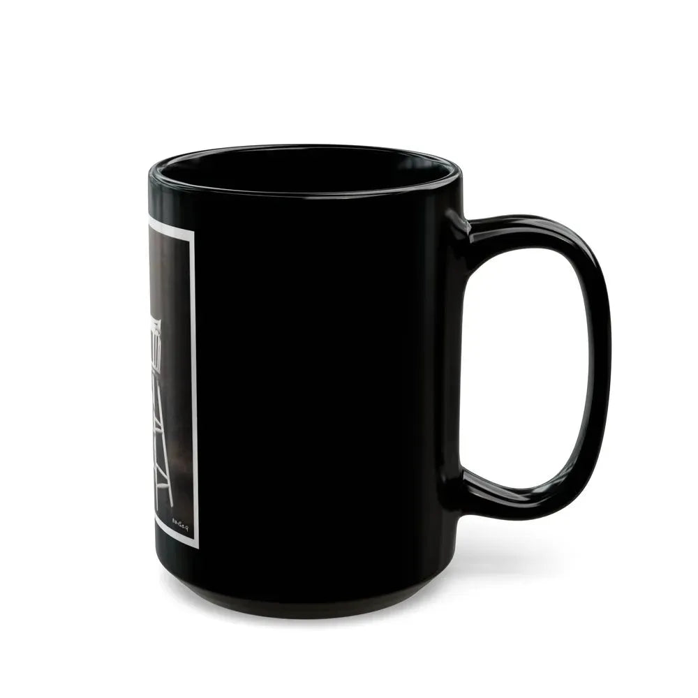 Allison Hayes #04 - 8x10 B&W Full Body 1 Piece Swimsuit Cheesecake Photo (Vintage Female Icon) Black Coffee Mug - Go Mug Yourself