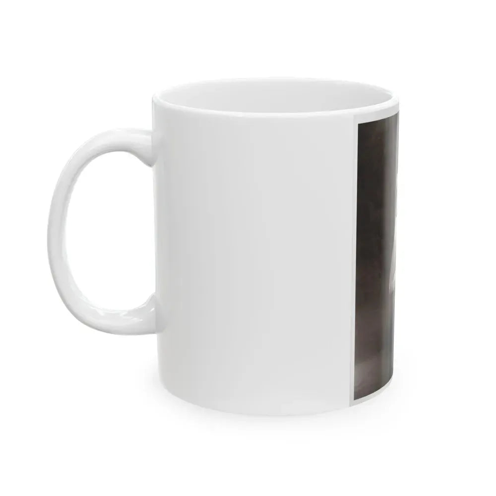 Allison Hayes #04 - 8x10 B&W Full Body 1 Piece Swimsuit Cheesecake Photo (Vintage Female Icon) White Coffee Mug - Go Mug Yourself