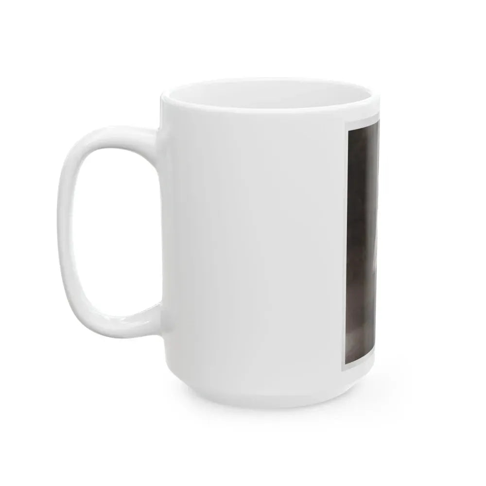 Allison Hayes #04 - 8x10 B&W Full Body 1 Piece Swimsuit Cheesecake Photo (Vintage Female Icon) White Coffee Mug - Go Mug Yourself