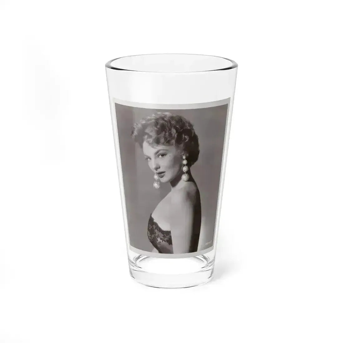 Allison Hayes #06 - 8x10 Vintage B&W Glamour Promo Photo for ''Chicago Syndicate'' '55 Film (Vintage Female Icon) Pint Glass 16oz 16oz - Go Mug Yourself