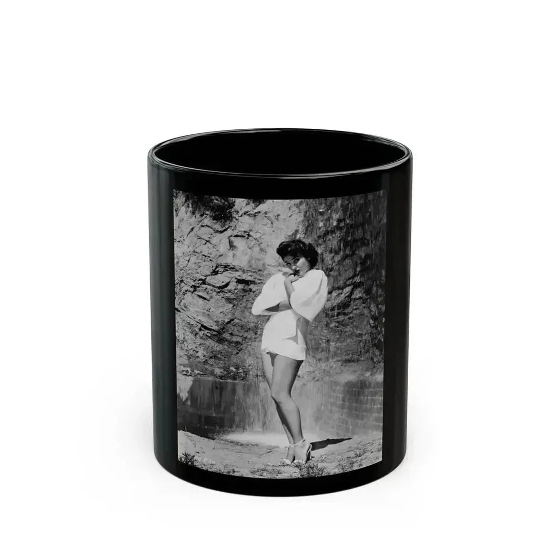 Allison Hayes #08 (Vintage Female Icon) Black Coffee Mug 11oz - Go Mug Yourself