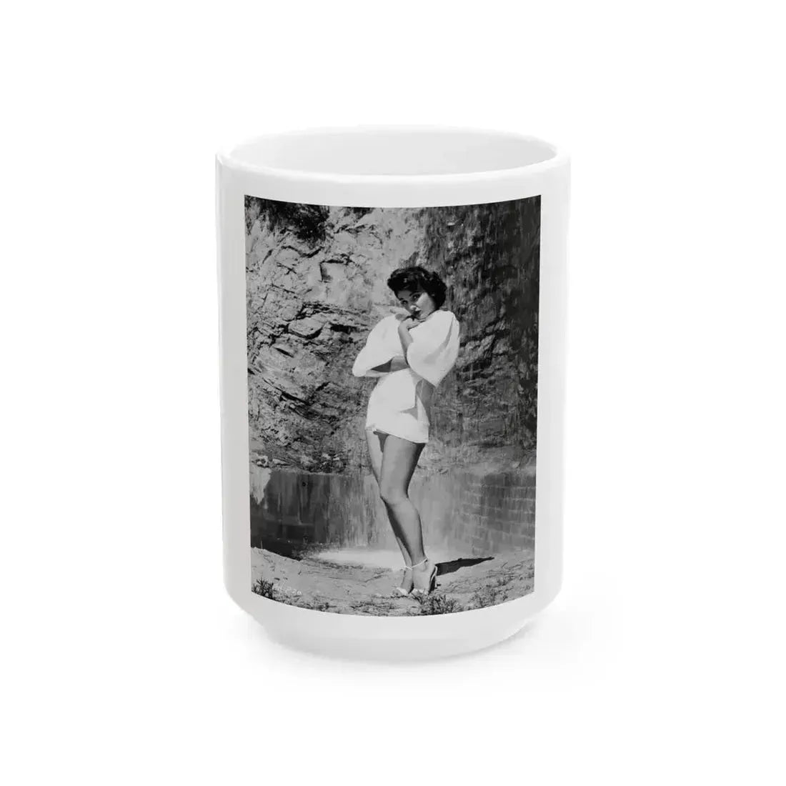 Allison Hayes #08 (Vintage Female Icon) White Coffee Mug 15oz - Go Mug Yourself
