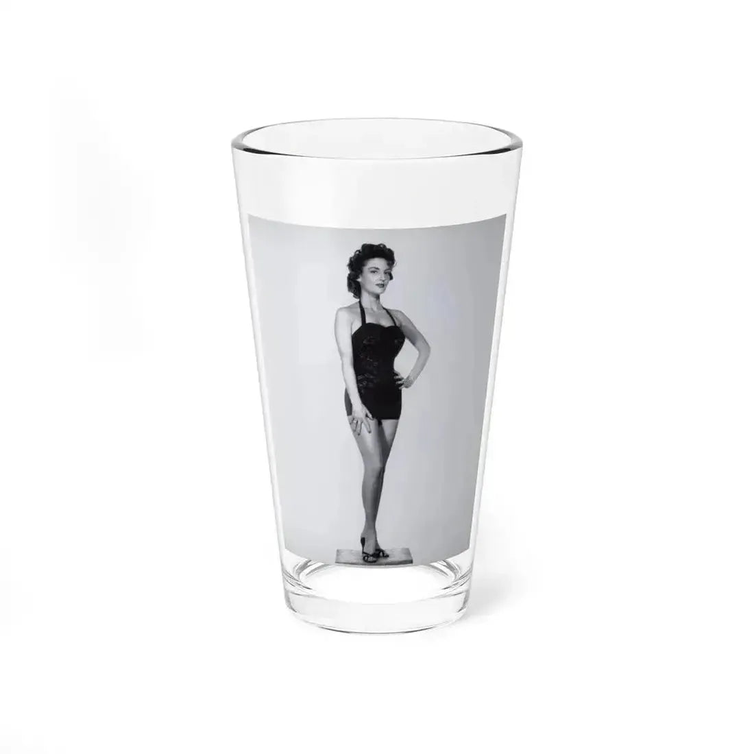 Allison Hayes #101 - Full Body 8x10 B&W HQ Photo Re-Print One Piece Swimsuit Cheesecake Pin-Up Promo Pic (Vintage Female Icon) Pint Glass 16oz 16oz - Go Mug Yourself