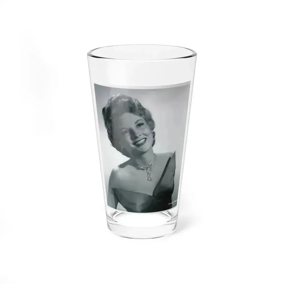 Allison Hayes #102 - Upper Body 8x10 B&W HQ Re-Print Glamour Promo Photo from Archival Negative (Vintage Female Icon) Pint Glass 16oz 16oz - Go Mug Yourself