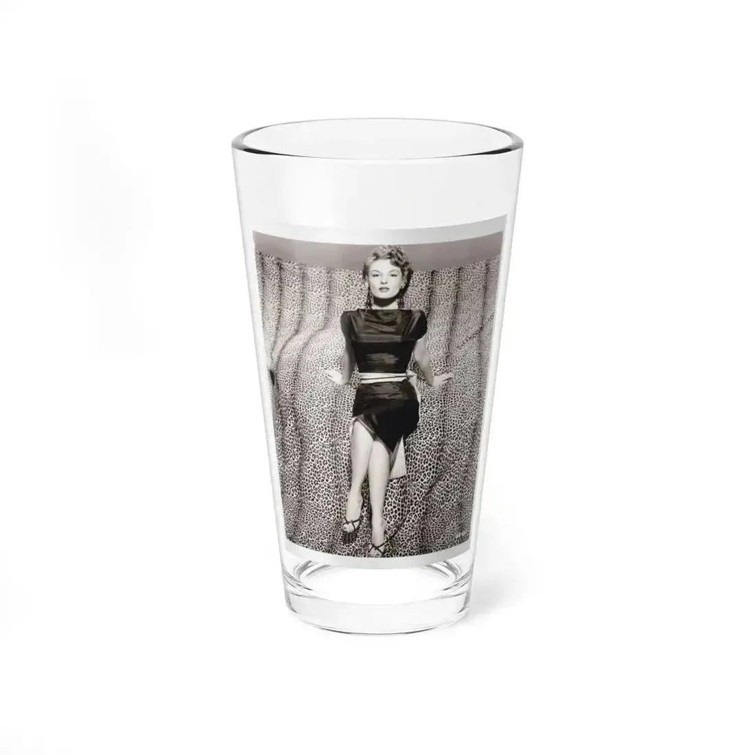 Allison Hayes #11 - 8x10 B&W Full Body Glamour Skirt HQ Photo Re-Print from Negative from '55 ''The Steel Jungle'' Promo Photo (Vintage Female Icon) Pint Glass 16oz 16oz - Go Mug Yourself