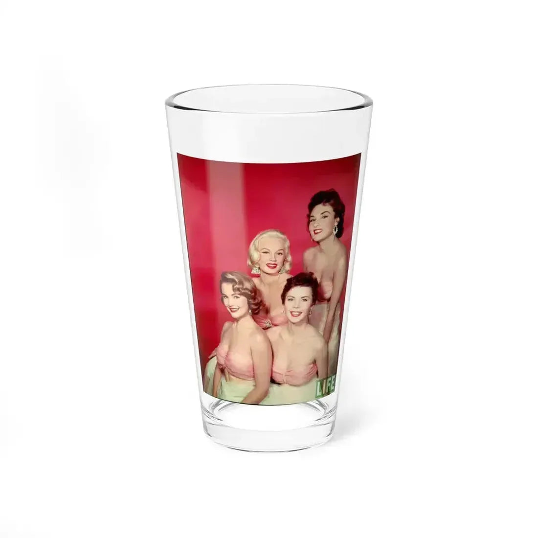 Allison Hayes #111 - Allison with, Mamie Van Doren & 2 Others (Vintage Female Icon) Pint Glass 16oz 16oz - Go Mug Yourself