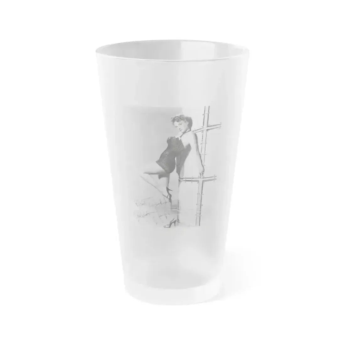 Allison Hayes #116 (Vintage Female Icon) Frosted Pint Glass 16oz 16oz Frosted - Go Mug Yourself