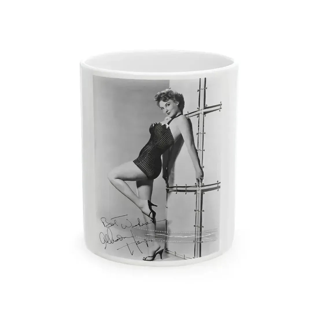 Allison Hayes #116 (Vintage Female Icon) White Coffee Mug 11oz - Go Mug Yourself