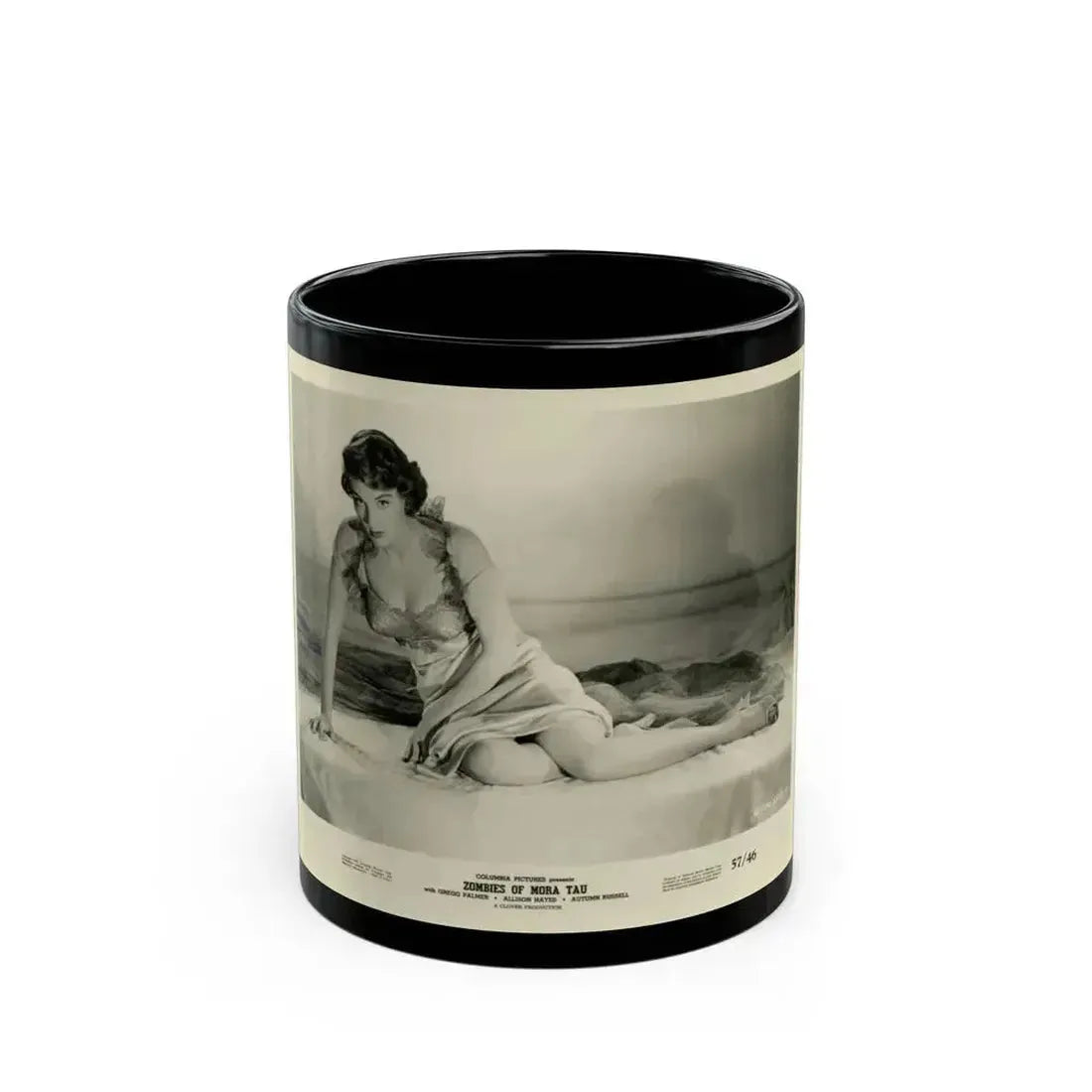Allison Hayes #122 (Vintage Female Icon) Black Coffee Mug 11oz - Go Mug Yourself