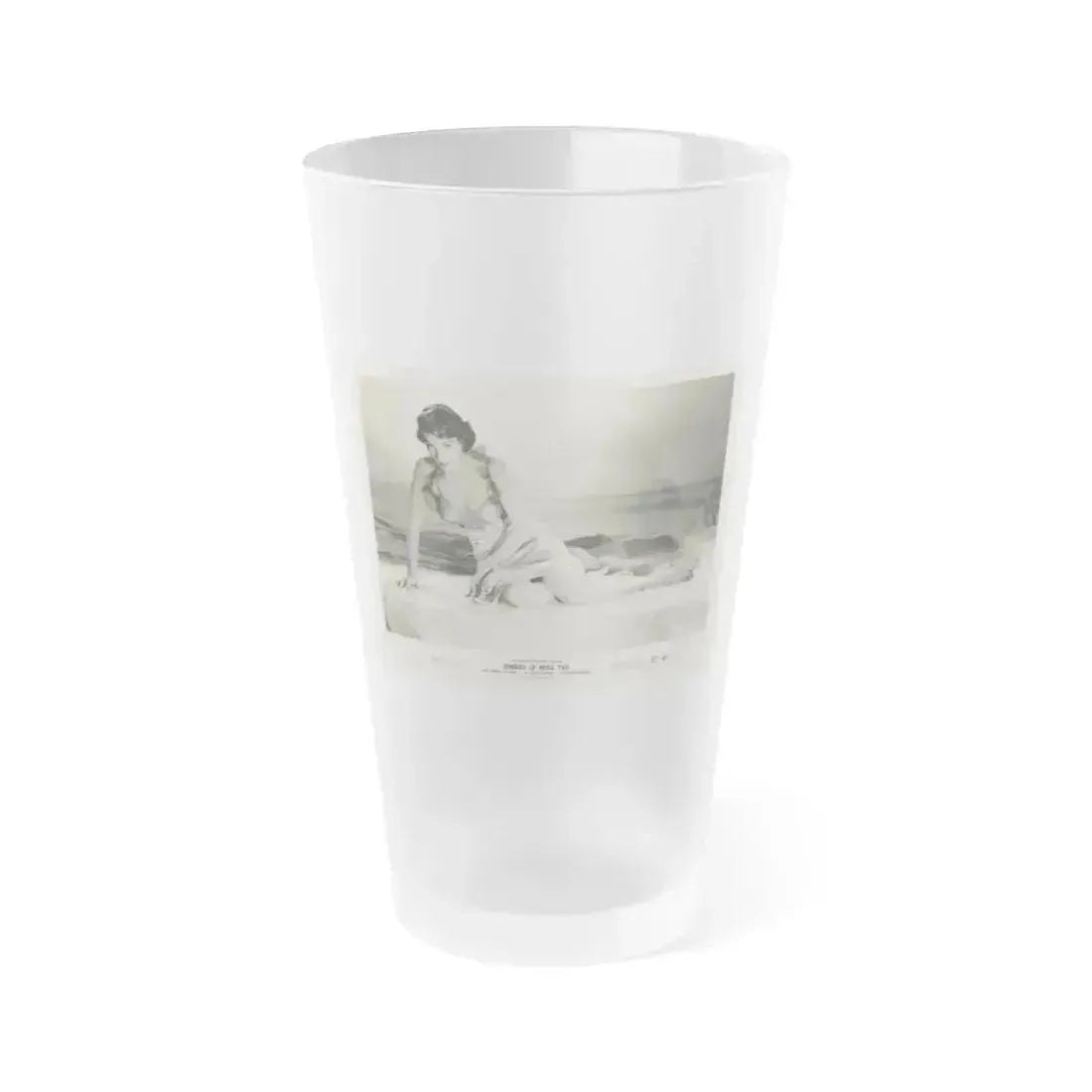Allison Hayes #122 (Vintage Female Icon) Frosted Pint Glass 16oz 16oz Frosted - Go Mug Yourself