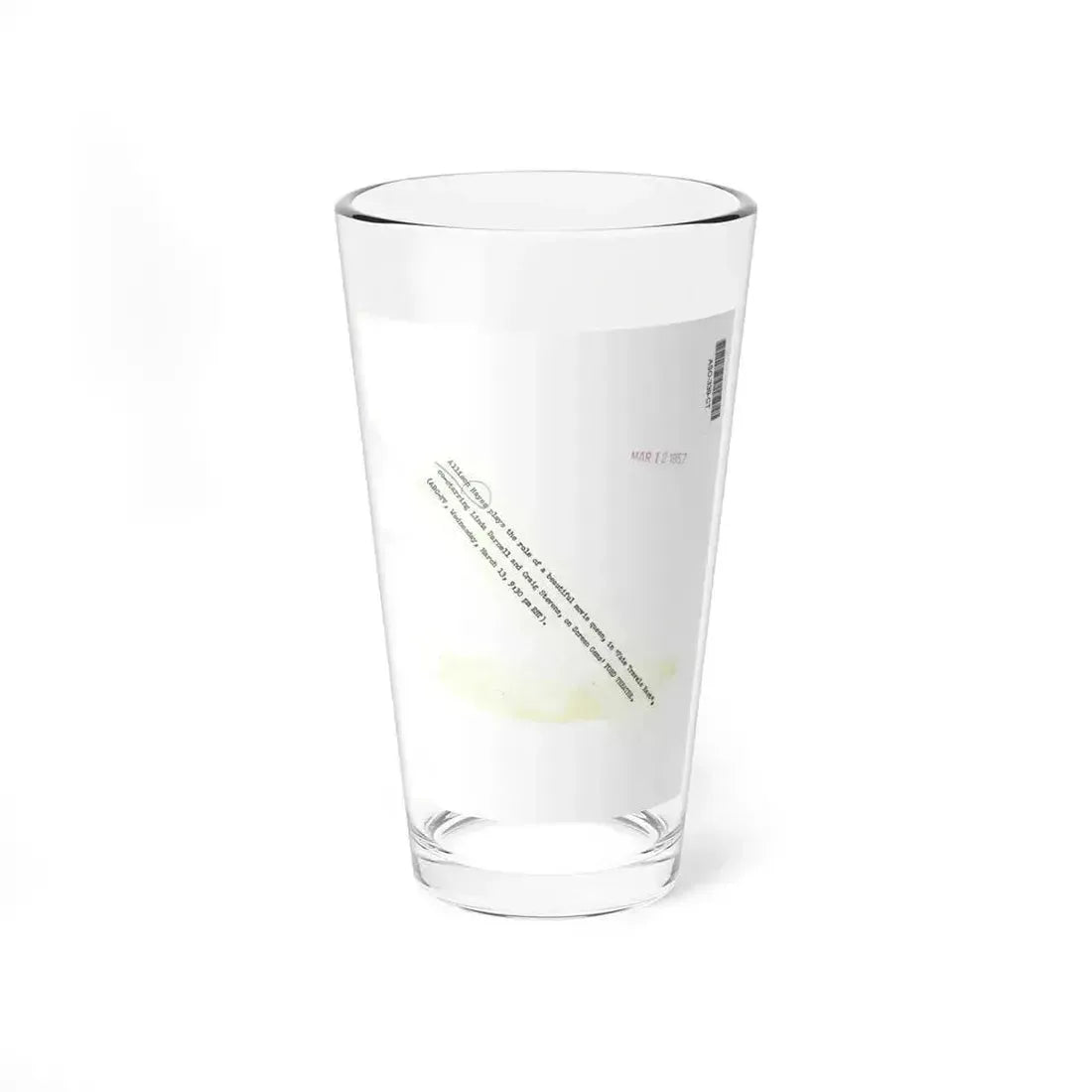 Allison Hayes #123 - Vintage 8x10 B&W Full Body Swimsuit Cheesecake Photo 1 (Vintage Female Icon) Pint Glass 16oz 16oz - Go Mug Yourself