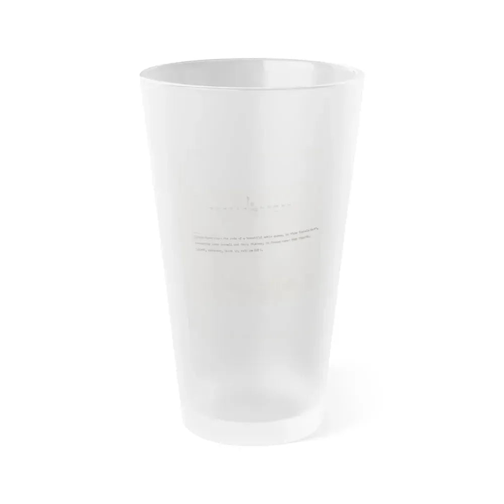 Allison Hayes #123 - Vintage 8x10 B&W Full Body Swimsuit Cheesecake Photo 3 (Vintage Female Icon) Frosted Pint Glass 16oz 16oz Frosted - Go Mug Yourself