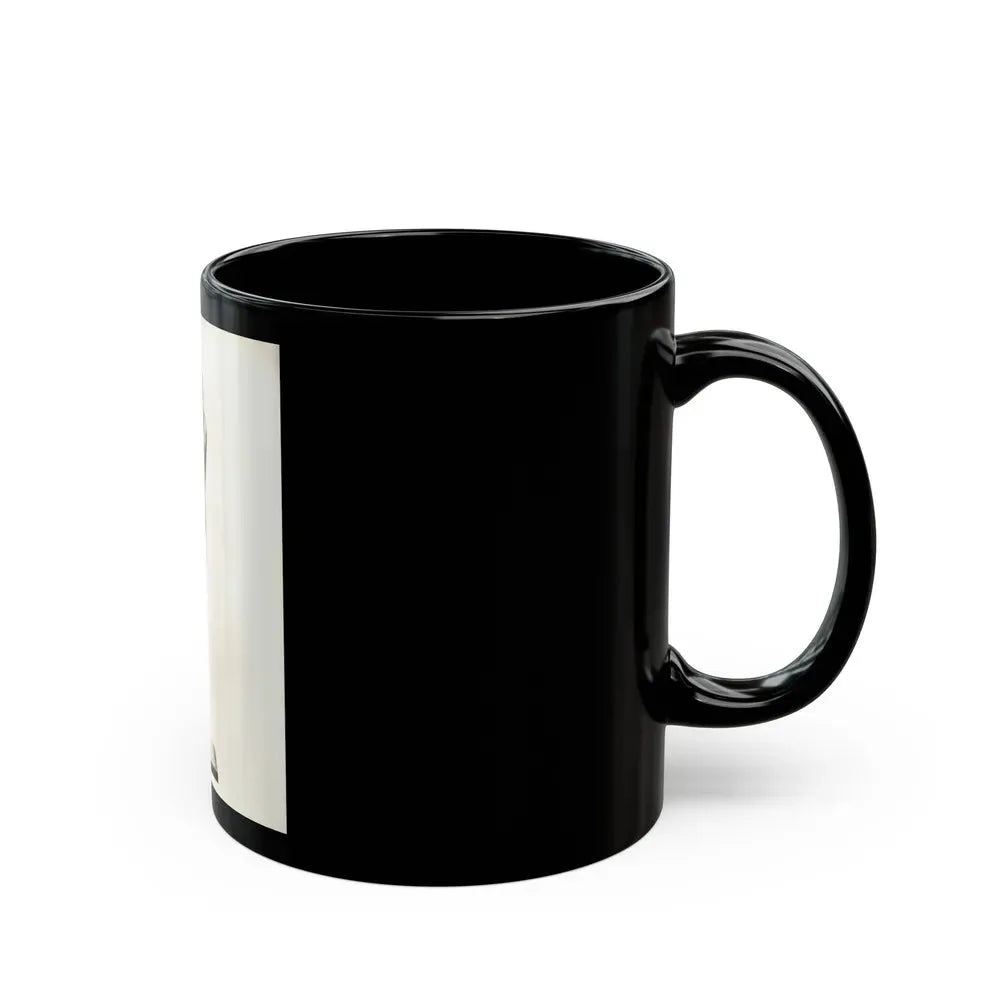 Allison Hayes #123 - Vintage 8x10 B&W Full Body Swimsuit Cheesecake Photo_2 (Vintage Female Icon) Black Coffee Mug - Go Mug Yourself