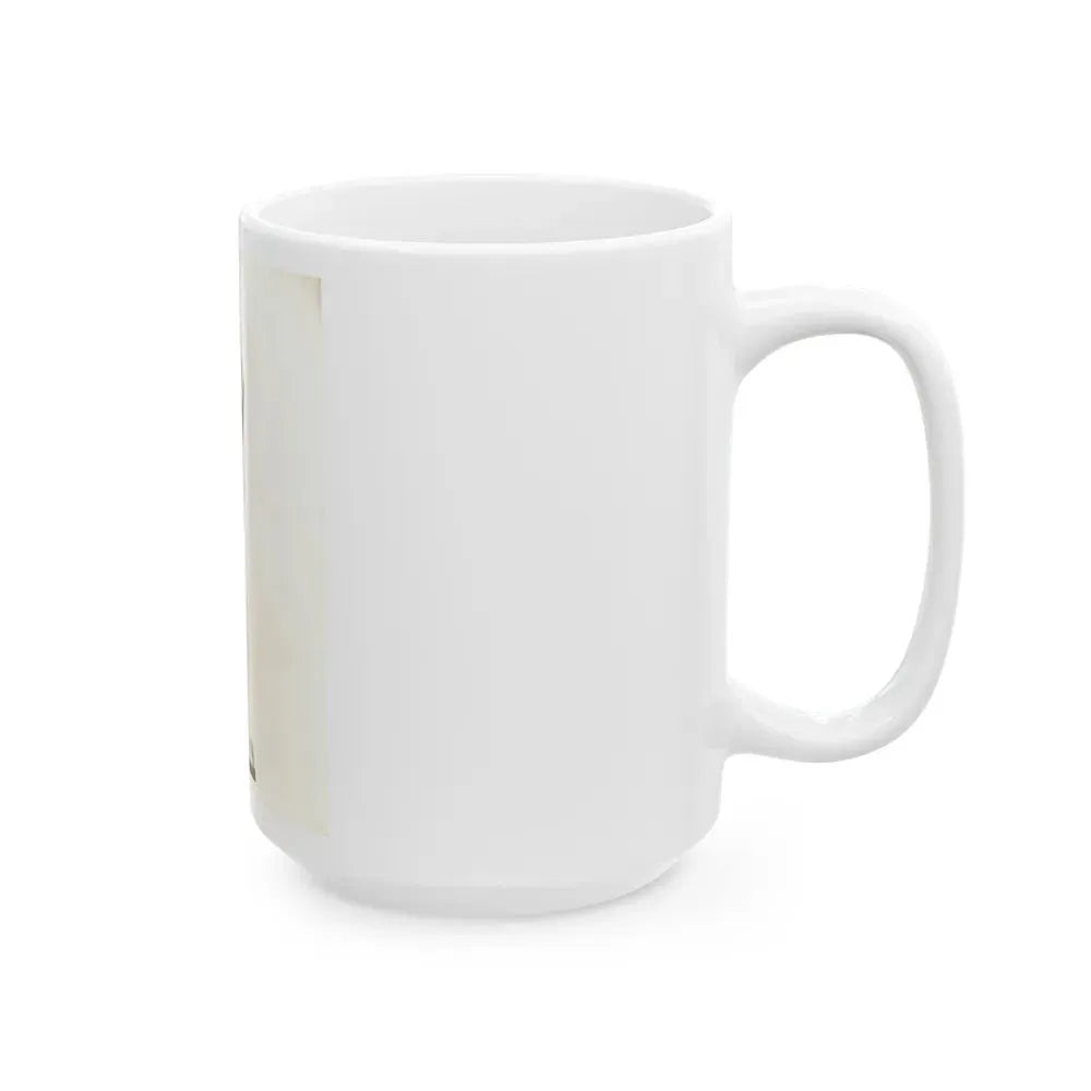 Allison Hayes #123 - Vintage 8x10 B&W Full Body Swimsuit Cheesecake Photo_2 (Vintage Female Icon) White Coffee Mug - Go Mug Yourself