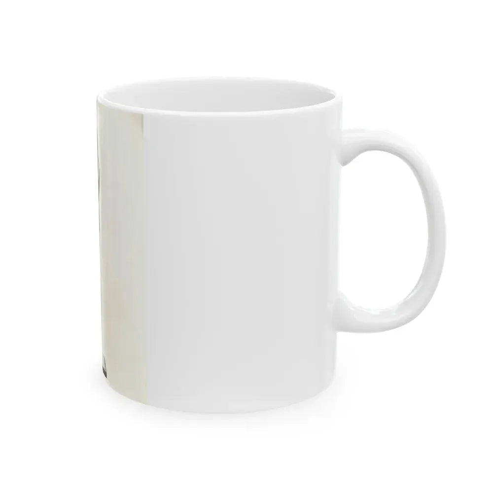 Allison Hayes #123 - Vintage 8x10 B&W Full Body Swimsuit Cheesecake Photo_2 (Vintage Female Icon) White Coffee Mug - Go Mug Yourself