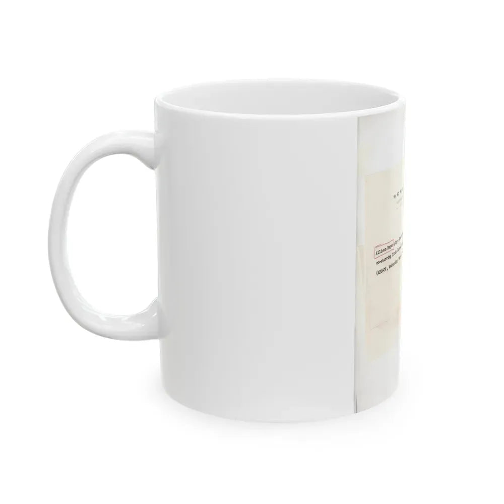Allison Hayes #123 - Vintage 8x10 B&W Full Body Swimsuit Cheesecake Photo_3 (Vintage Female Icon) White Coffee Mug - Go Mug Yourself