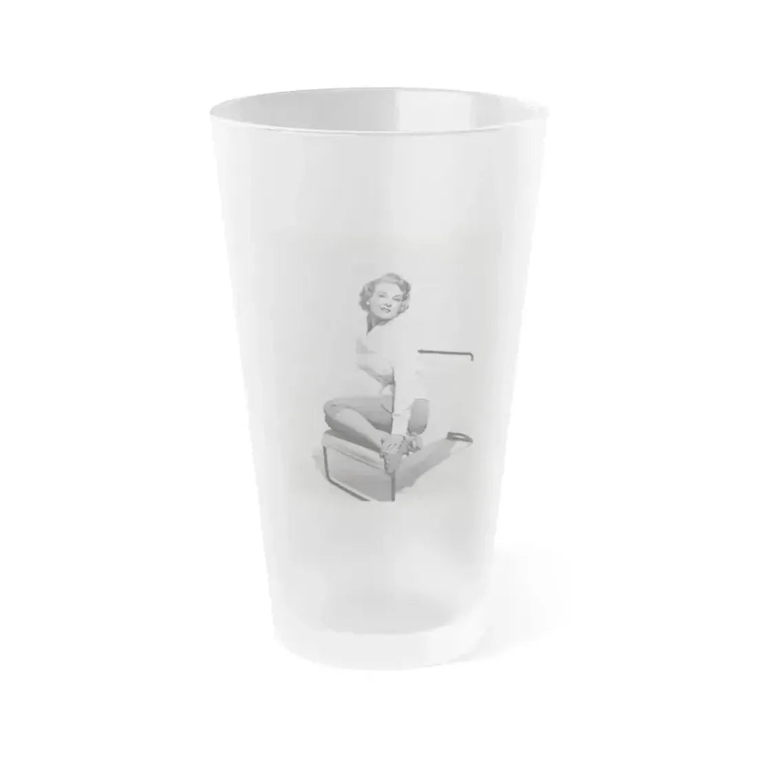 Allison Hayes #124 (Vintage Female Icon) Frosted Pint Glass 16oz 16oz Frosted - Go Mug Yourself
