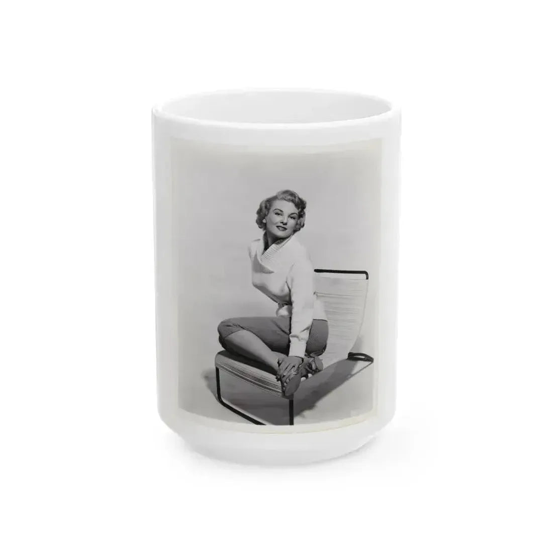 Allison Hayes #124 (Vintage Female Icon) White Coffee Mug 15oz - Go Mug Yourself