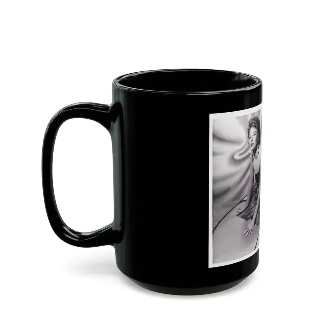 Allison Hayes #125 (Vintage Female Icon) Black Coffee Mug - Go Mug Yourself