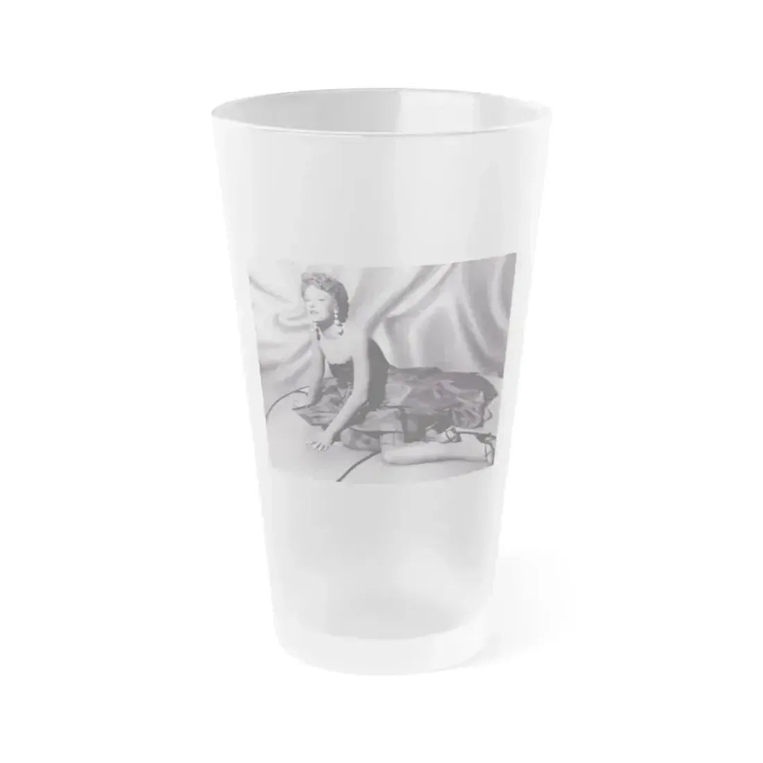 Allison Hayes #125 (Vintage Female Icon) Frosted Pint Glass 16oz 16oz Frosted - Go Mug Yourself