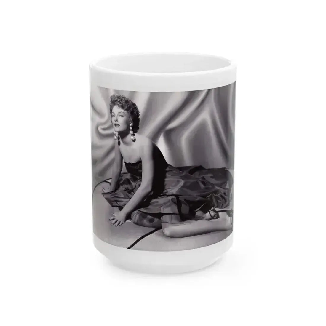 Allison Hayes #125 (Vintage Female Icon) White Coffee Mug 15oz - Go Mug Yourself