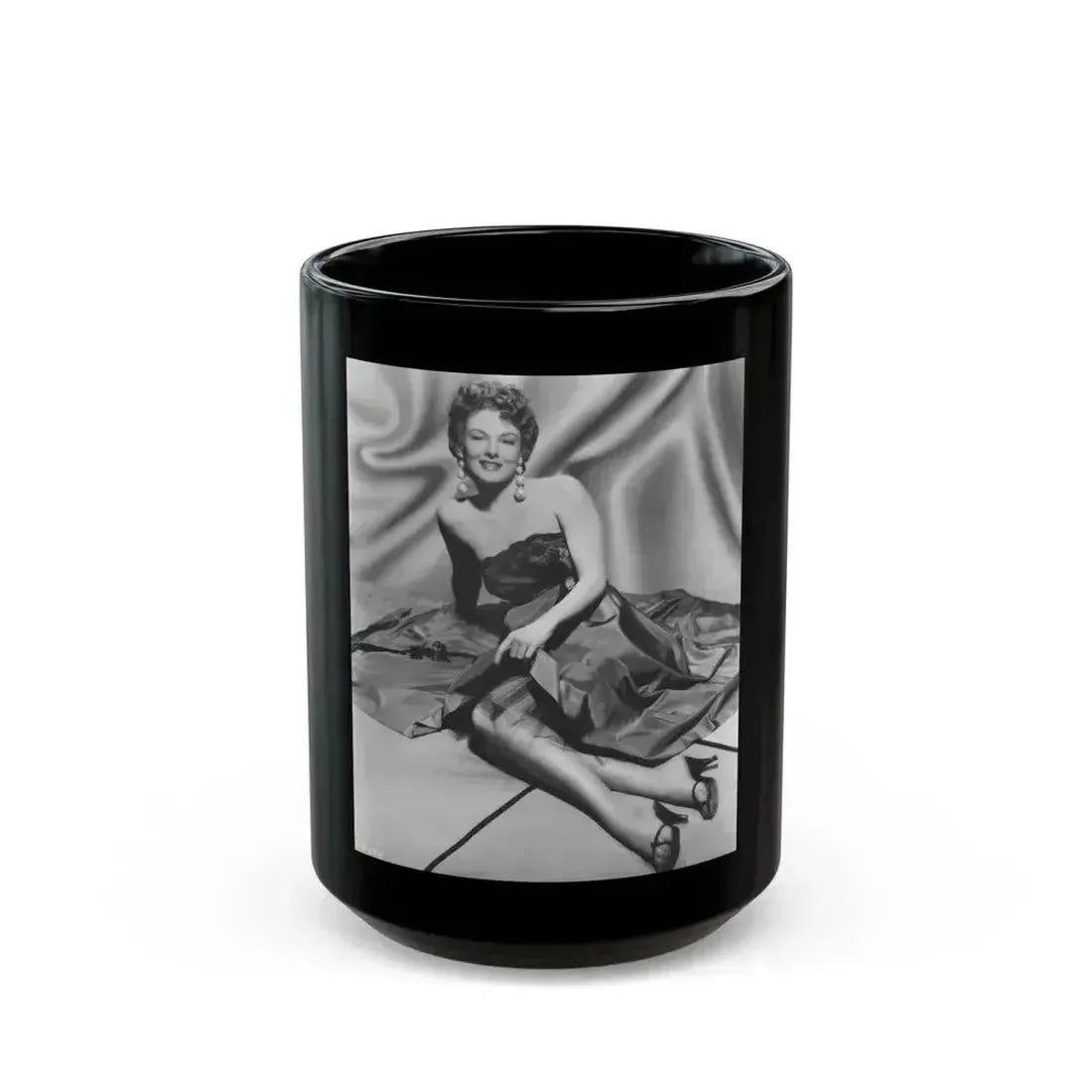 Allison Hayes #127 (Vintage Female Icon) Black Coffee Mug 15oz - Go Mug Yourself