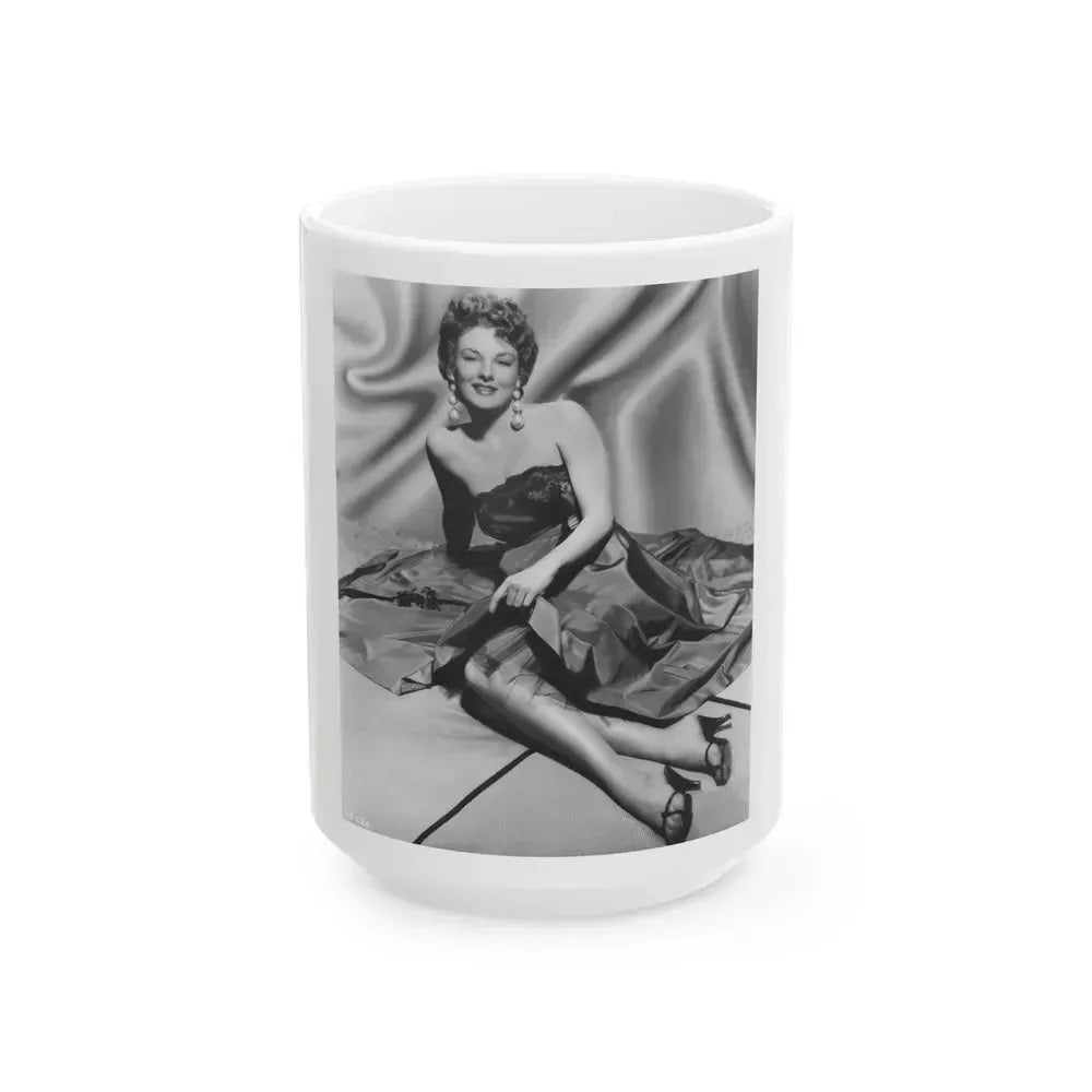 Allison Hayes #127 (Vintage Female Icon) White Coffee Mug 15oz - Go Mug Yourself