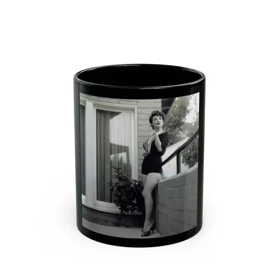 Allison Hayes #128 (Vintage Female Icon) Black Coffee Mug 11oz - Go Mug Yourself