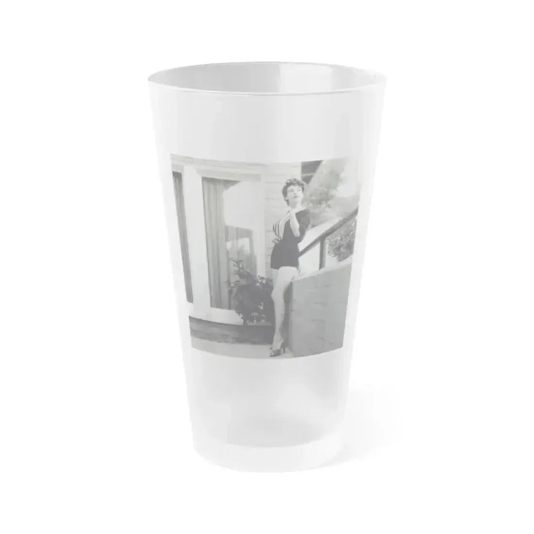 Allison Hayes #128 (Vintage Female Icon) Frosted Pint Glass 16oz 16oz Frosted - Go Mug Yourself