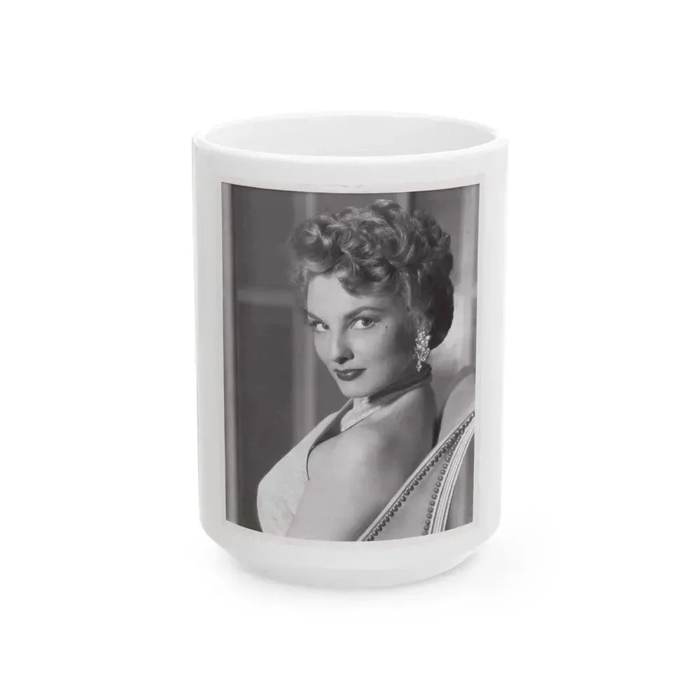 Allison Hayes #129 (Vintage Female Icon) White Coffee Mug 15oz - Go Mug Yourself