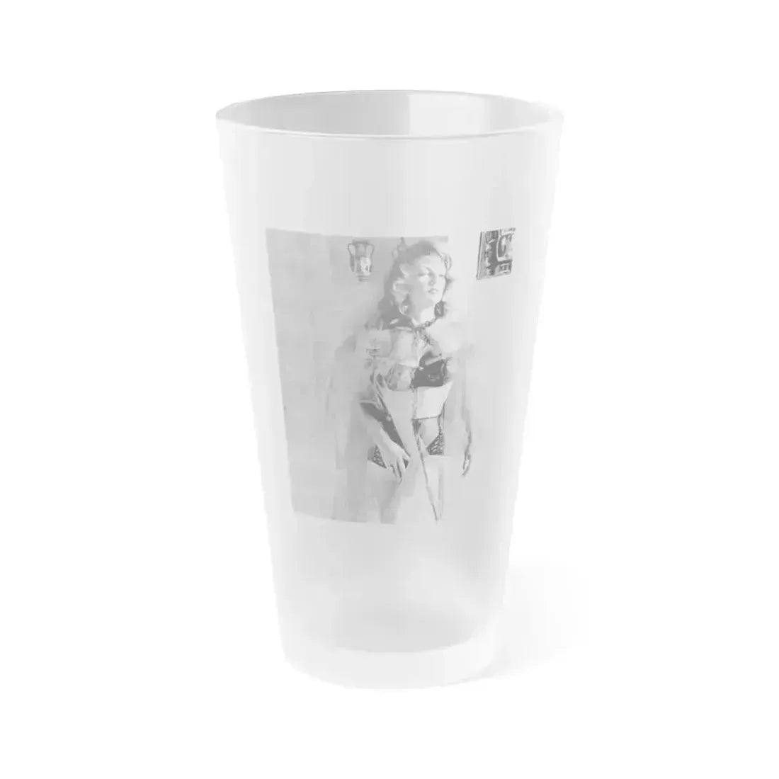 Allison Hayes #130 (Vintage Female Icon) Frosted Pint Glass 16oz 16oz Frosted - Go Mug Yourself
