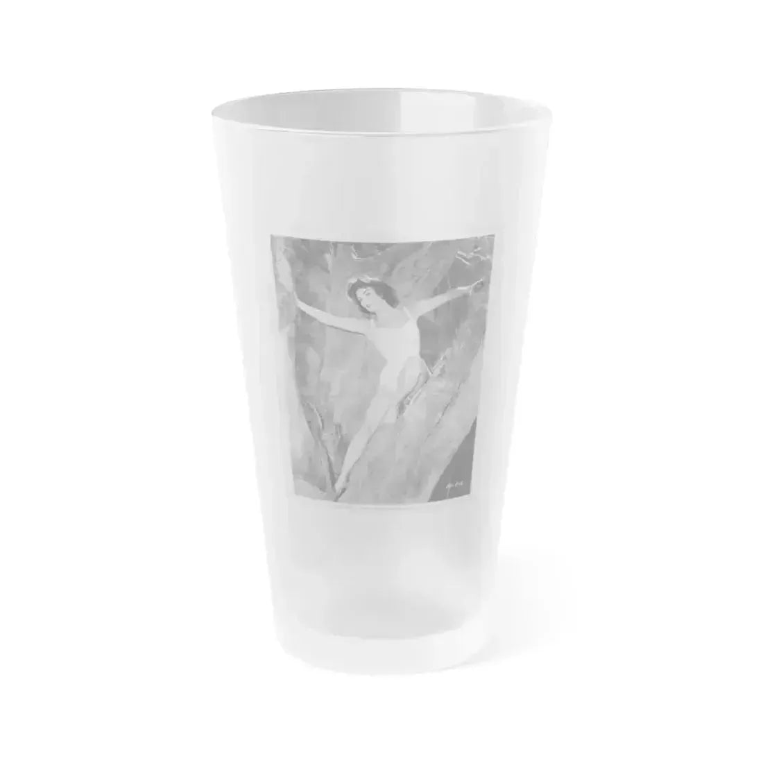 Allison Hayes #134 (Vintage Female Icon) Frosted Pint Glass 16oz 16oz Frosted - Go Mug Yourself