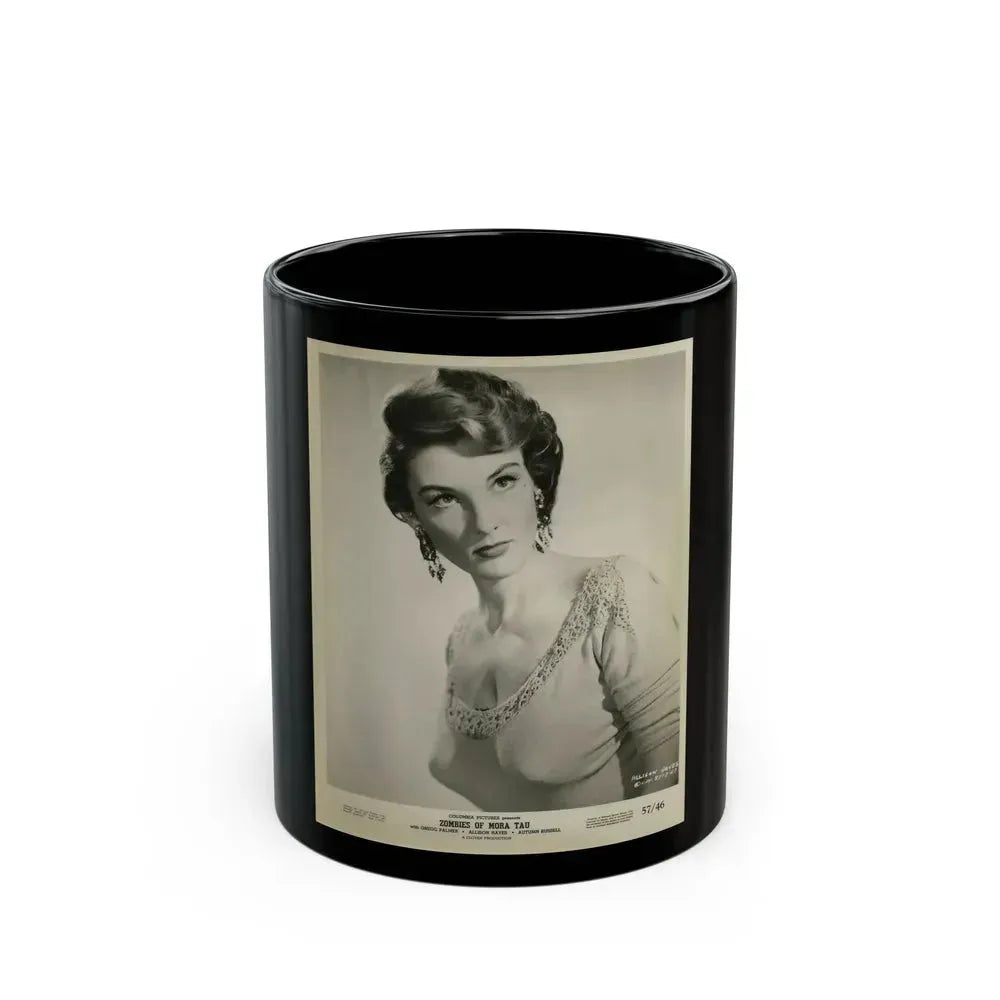 Allison Hayes #138 (Vintage Female Icon) Black Coffee Mug 11oz - Go Mug Yourself
