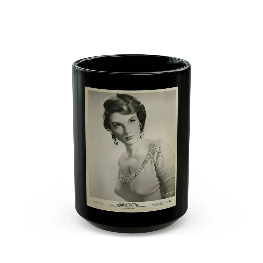 Allison Hayes #138 (Vintage Female Icon) Black Coffee Mug 15oz - Go Mug Yourself