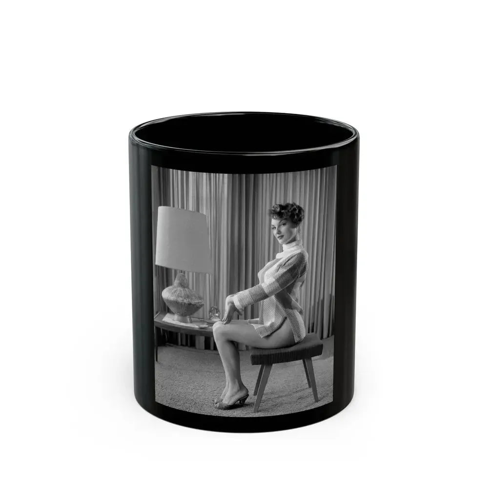 Allison Hayes #140 (Vintage Female Icon) Black Coffee Mug 11oz - Go Mug Yourself