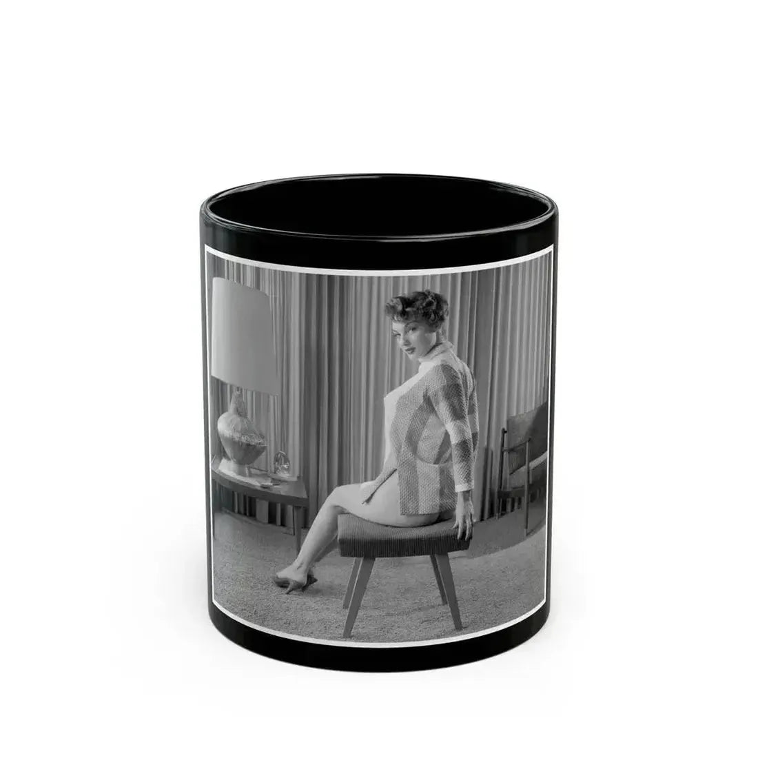 Allison Hayes #141 (Vintage Female Icon) Black Coffee Mug 11oz - Go Mug Yourself
