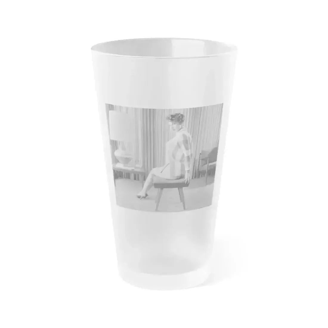 Allison Hayes #141 (Vintage Female Icon) Frosted Pint Glass 16oz 16oz Frosted - Go Mug Yourself