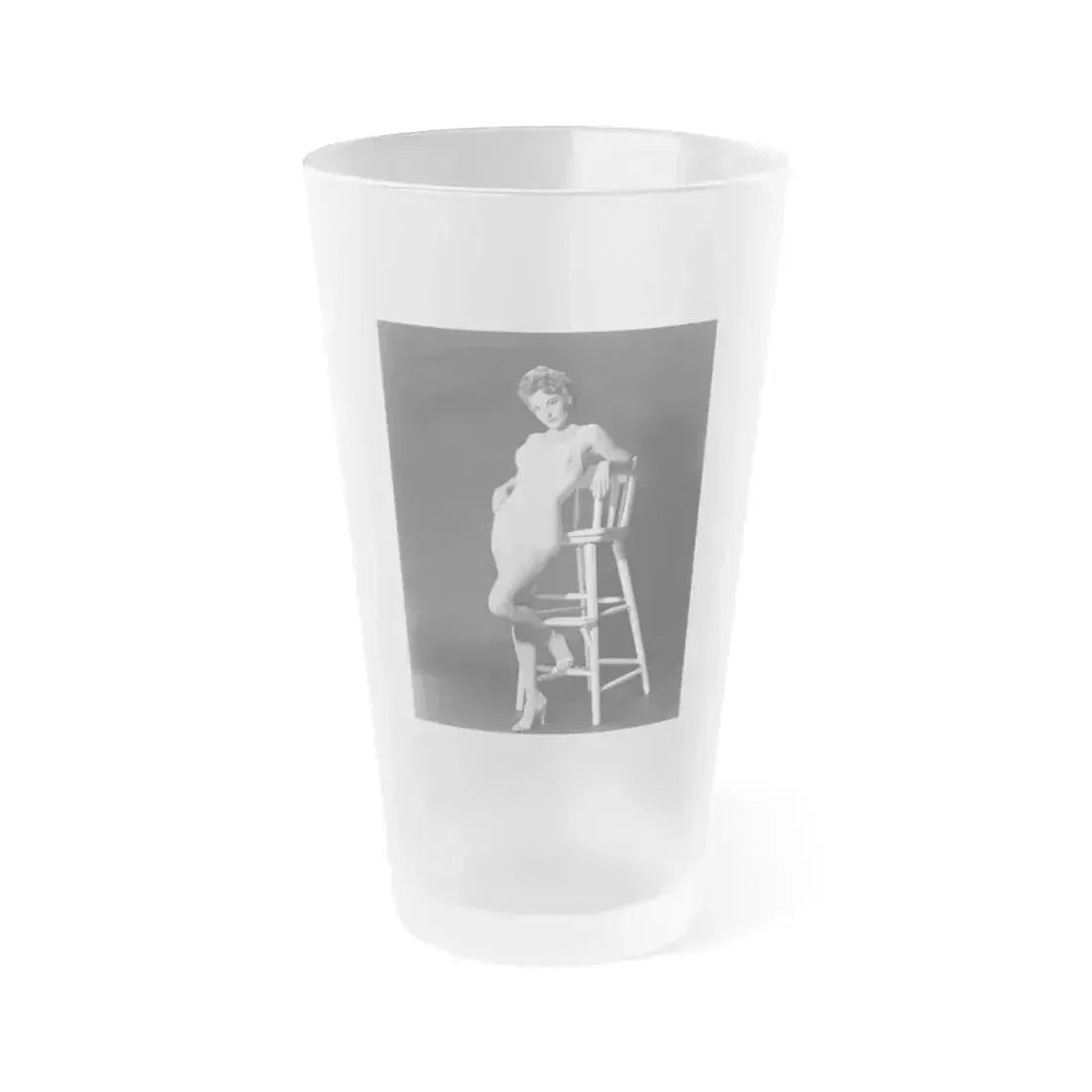 Allison Hayes #148 (Vintage Female Icon) Frosted Pint Glass 16oz 16oz Frosted - Go Mug Yourself