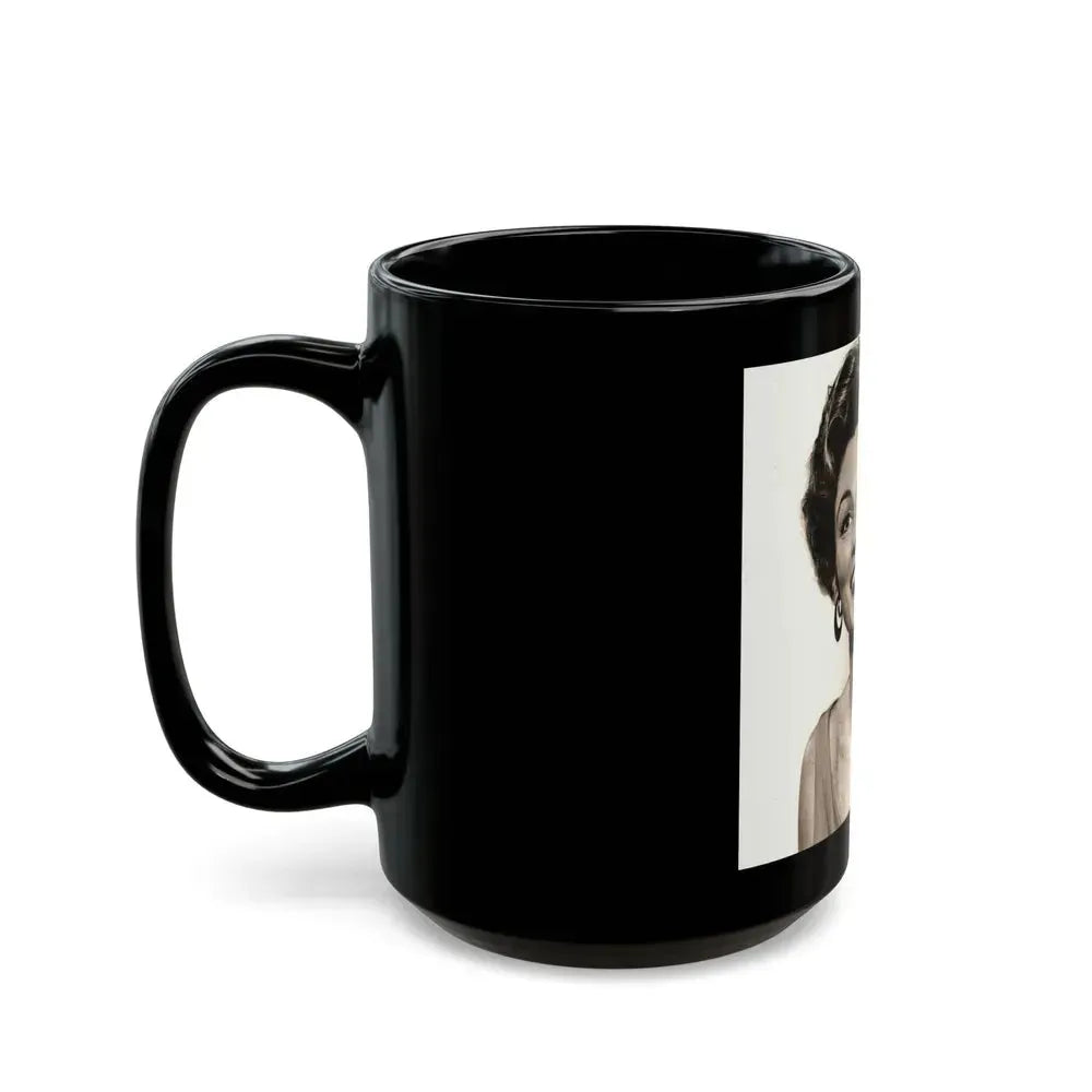 Allison Hayes #151 (Vintage Female Icon) Black Coffee Mug - Go Mug Yourself