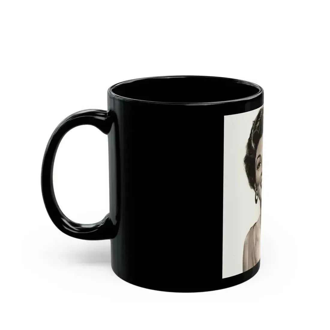 Allison Hayes #151 (Vintage Female Icon) Black Coffee Mug - Go Mug Yourself