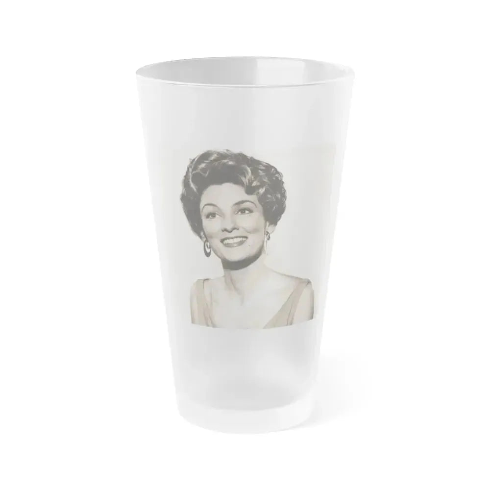 Allison Hayes #151 (Vintage Female Icon) Frosted Pint Glass 16oz 16oz Frosted - Go Mug Yourself