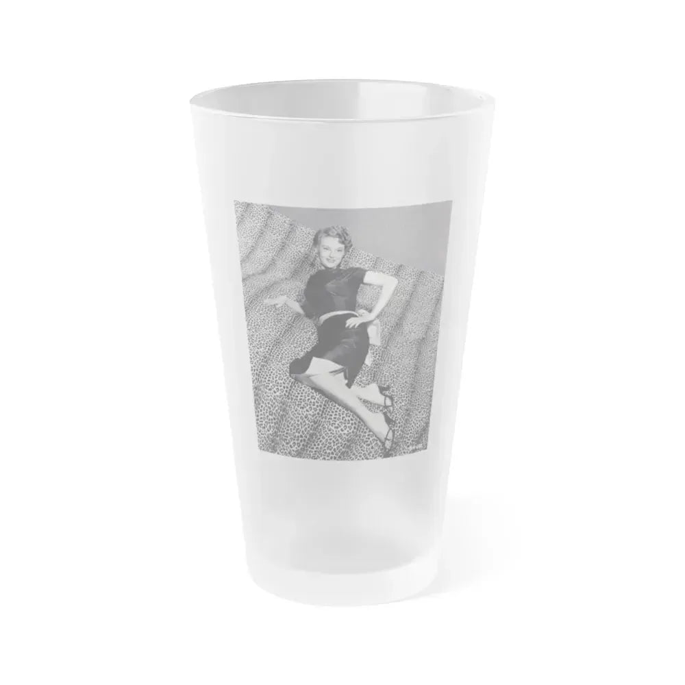 Allison Hayes #156 (Vintage Female Icon) Frosted Pint Glass 16oz 16oz Frosted - Go Mug Yourself