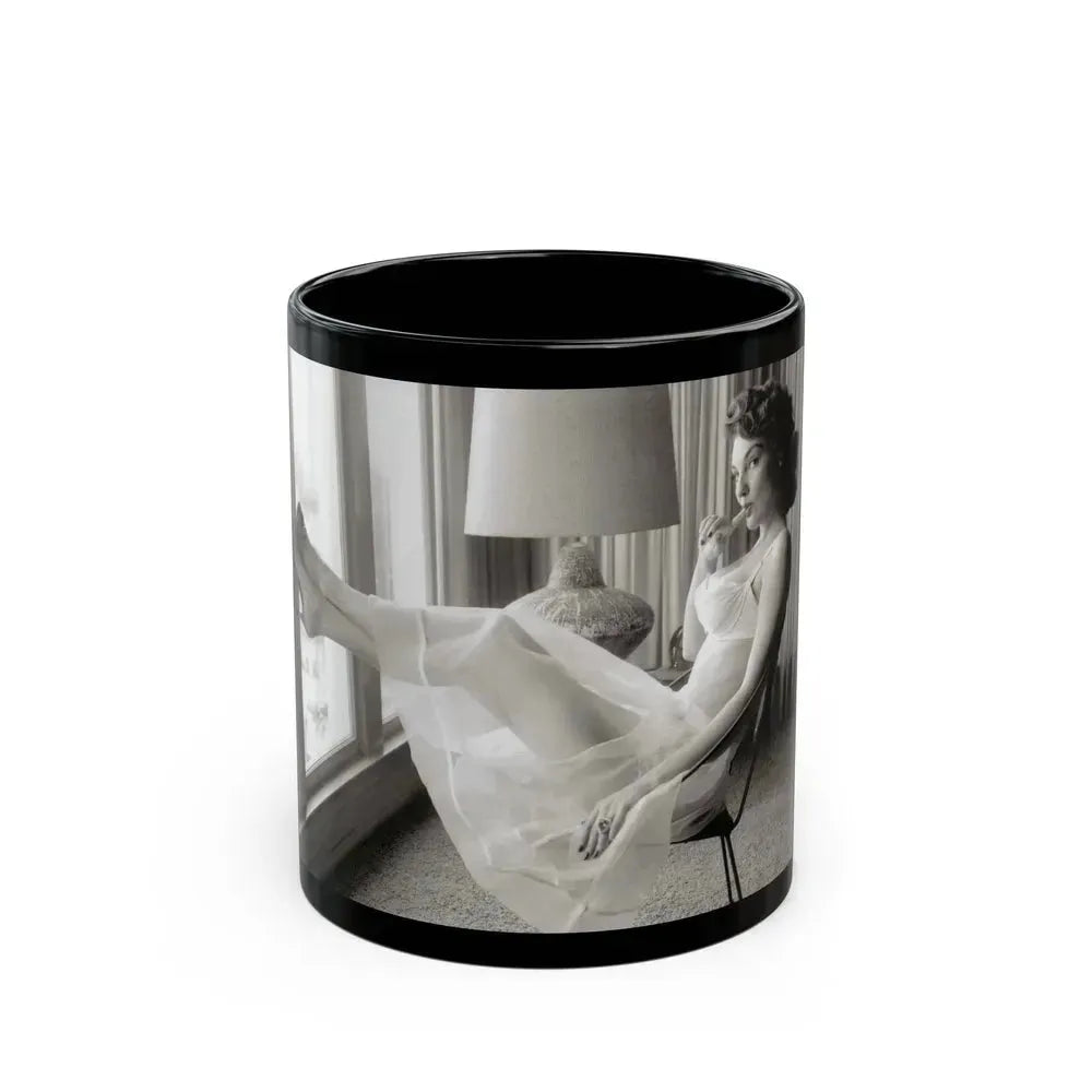 Allison Hayes #160 (Vintage Female Icon) Black Coffee Mug 11oz - Go Mug Yourself
