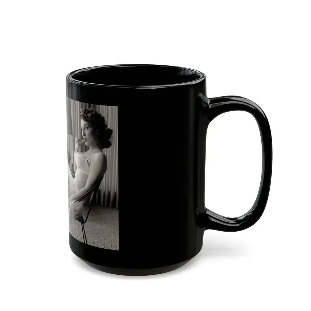 Allison Hayes #160 (Vintage Female Icon) Black Coffee Mug - Go Mug Yourself