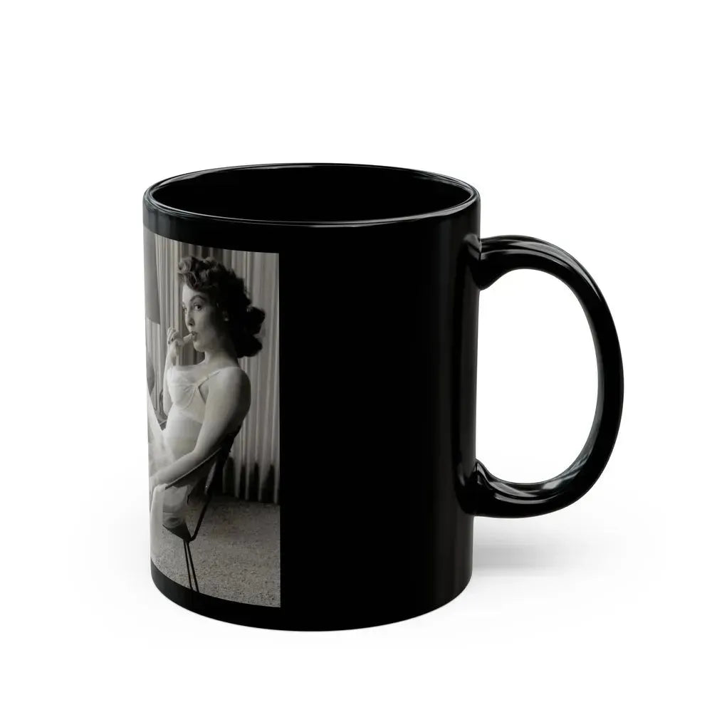 Allison Hayes #160 (Vintage Female Icon) Black Coffee Mug - Go Mug Yourself