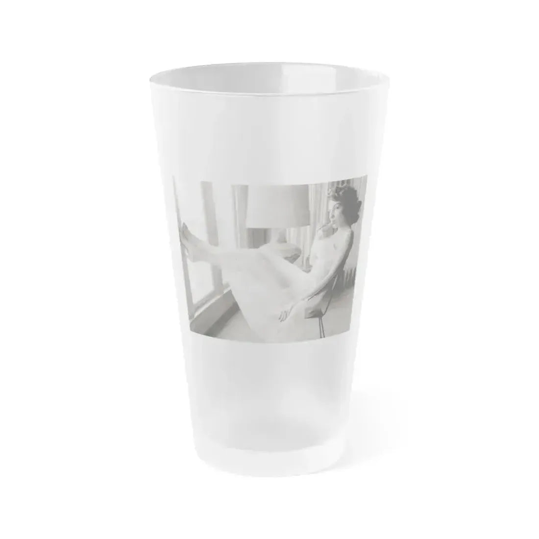 Allison Hayes #160 (Vintage Female Icon) Frosted Pint Glass 16oz 16oz Frosted - Go Mug Yourself