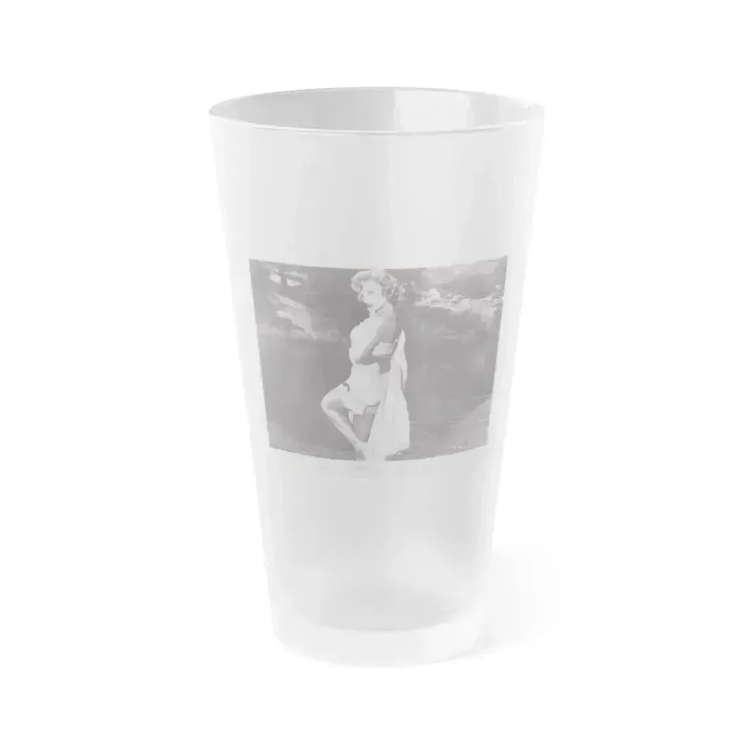 Allison Hayes #165 (Vintage Female Icon) Frosted Pint Glass 16oz 16oz Frosted - Go Mug Yourself